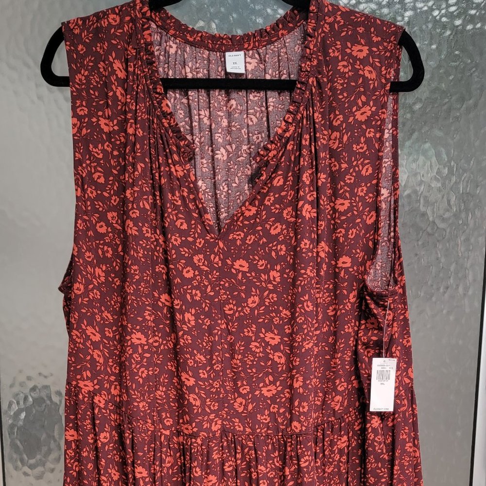 NWT Old Navy Sleeveless Tiered Dress XXL